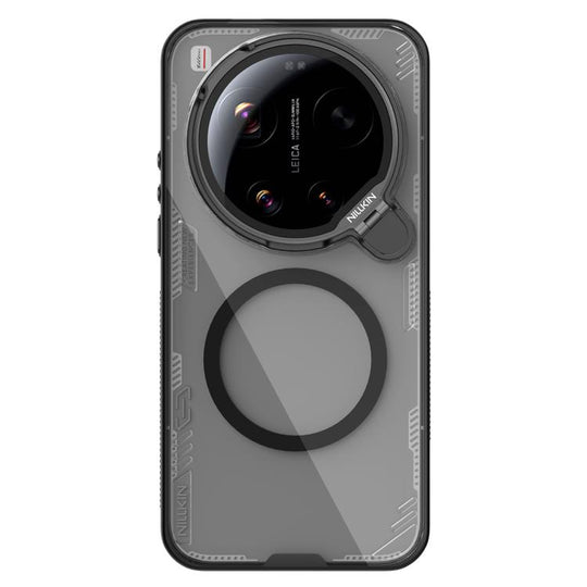 For Xiaomi 17 Ultra NILLKIN Iceblade Prop Transparent CamShield Magnetic Phone Case(Black)