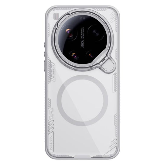 For Xiaomi 17 Ultra NILLKIN Iceblade Prop Transparent CamShield Magnetic Phone Case(Grey)