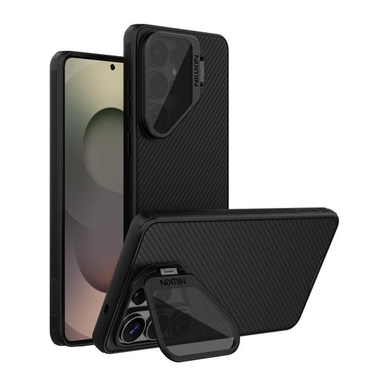For Samsung Galaxy S26 Ultra 5G NILLKIN Black Mirror Prop Transparent CamShield Magnetic Phone Case(Black)