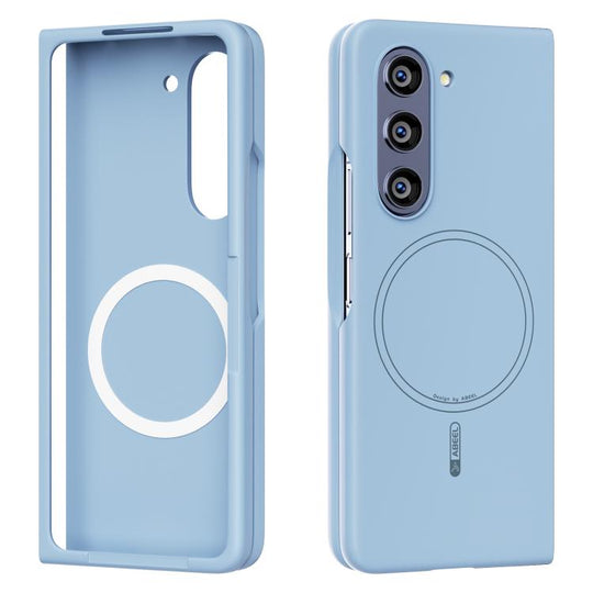 For Samsung Galaxy Z Fold5 ABEEL Skin-friendly Feel Magsafe PC Phone Case(Sky Blue)