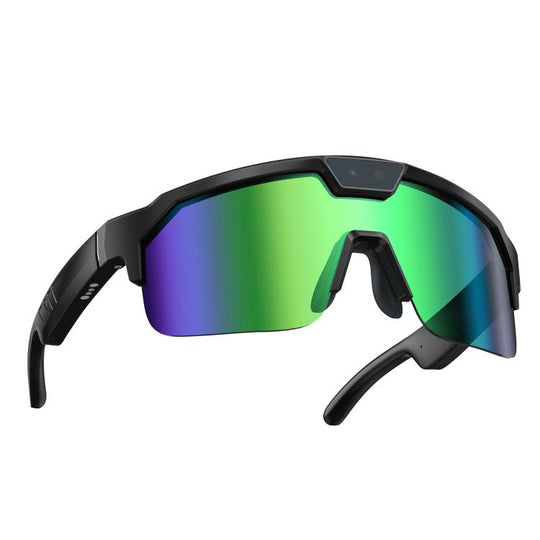 Q01 Outdoor Cycling Smart AI Sports Glasses 8MP Camera(Ice Green)