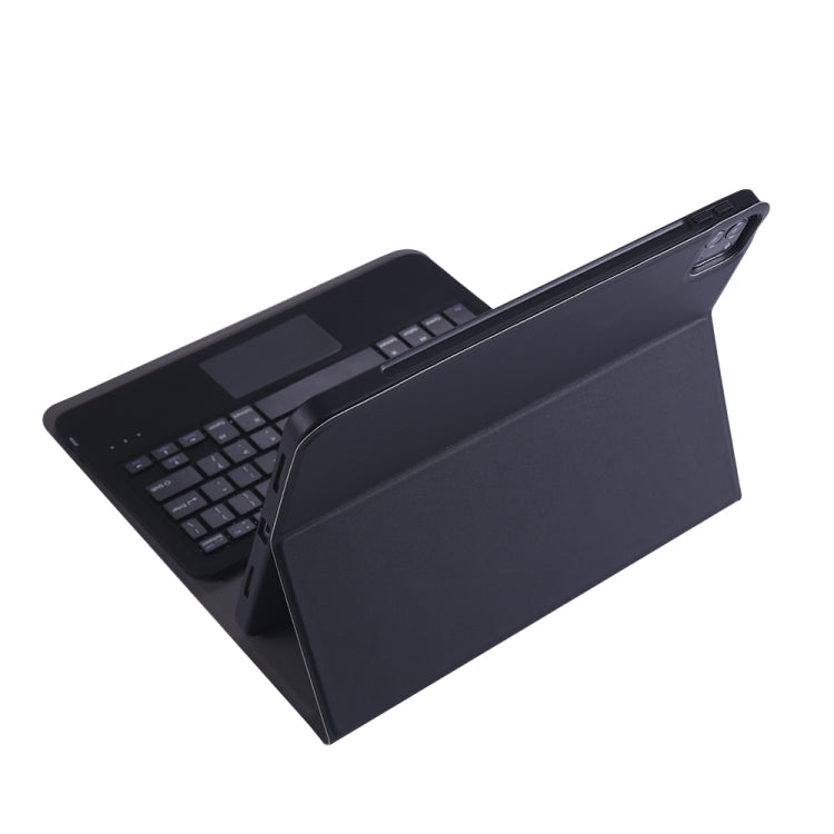 A098B-A Detachable ABS Ultra-thin Bluetooth Keyboard + TPU Tablet Case for iPad Air 4 10.9 inch (2020), with Stand & Pen Slot & Touch(Black) - For iPad Air by buy2fix | Online Shopping UK | buy2fix