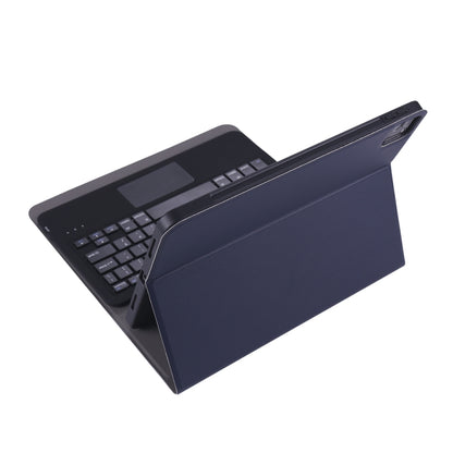 A098B-A Detachable ABS Ultra-thin Bluetooth Keyboard + TPU Tablet Case for iPad Air 4 10.9 inch (2020), with Stand & Pen Slot & Touch(Dark Blue) - For iPad Air by buy2fix | Online Shopping UK | buy2fix