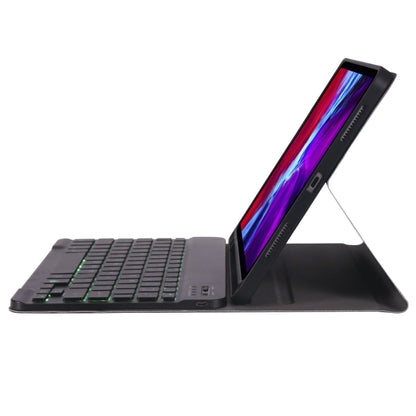 A098BS Detachable Ultra-thin Backlight Bluetooth Keyboard Tablet Case for iPad Air 11 2024 / 2025 / Air 4 10.9 inch 2020, with Stand & Pen Slot(Black) by buy2fix