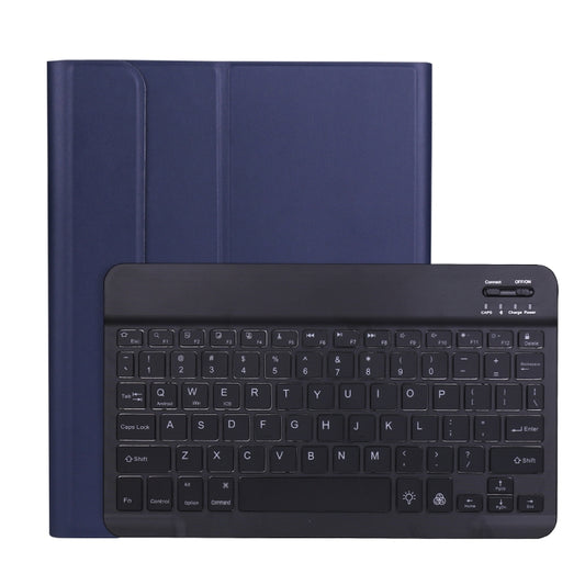 A098BS Detachable Ultra-thin Backlight Bluetooth Keyboard Tablet Case for iPad Air 4 10.9 inch (2020), with Stand & Pen Slot(Dark Blue) - For iPad Air by buy2fix | Online Shopping UK | buy2fix