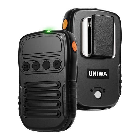UNIWA BM008 BT5.2 Wireless Handheld Intercom PTT Microphone Walkie Talkie(Black)