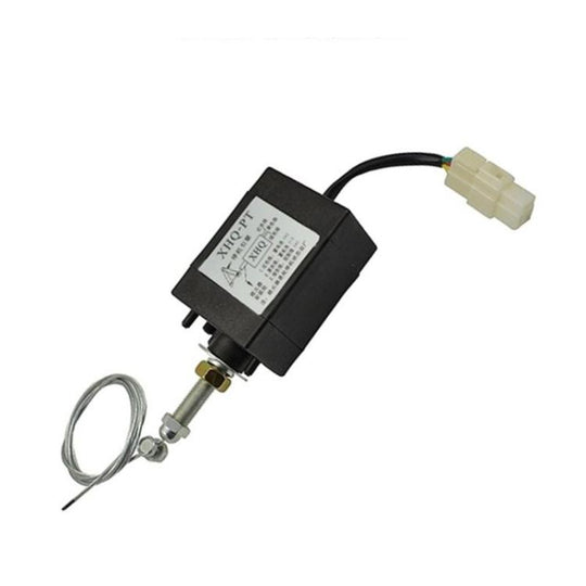 Normally Open Type NO 24V Diesel Engine Flame Out Device Engine Stop Solenoid Valve XHQ-PT Power Off Pull Type Flameout Magnetic Valve
