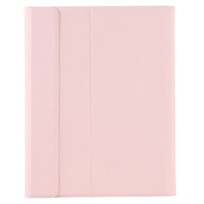 T098B Integrated Ultra-thin Candy Colors Bluetooth Keyboard Tablet Case for iPad Air 11 2024 / 2025 / Air 4 10.9 inch 2020, with Stand & Pen Slot(Pink) by buy2fix