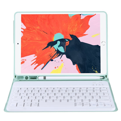 T098B Integrated Ultra-thin Candy Colors Bluetooth Keyboard Tablet Case for iPad Air 11 2024 / 2025 / Air 4 10.9 inch 2020, with Stand & Pen Slot(Light Green) by buy2fix