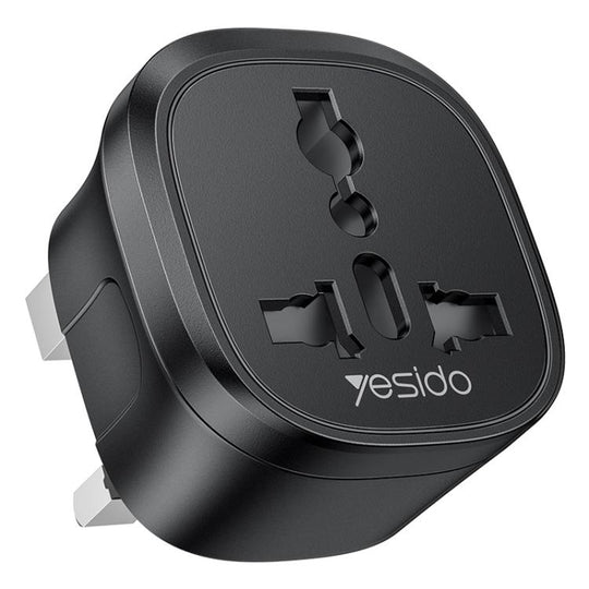 Yesido MC43 UK Plug Converter Travel Universal Adapter(Black)