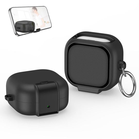 For Samsung Galaxy Buds4 / 4 Pro XDcase Armor Full-body Earphone Case with Hook & Security Lock(Black)