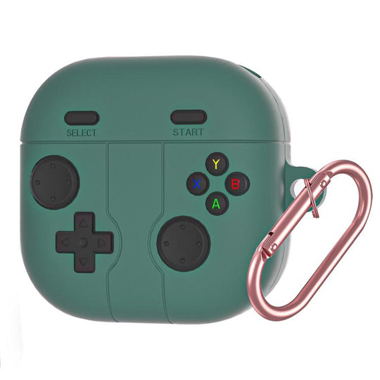 For Samsung Galaxy Buds4 / 4 Pro XDcase Retro Game Console Style Silicone Earbuds Case(Green)