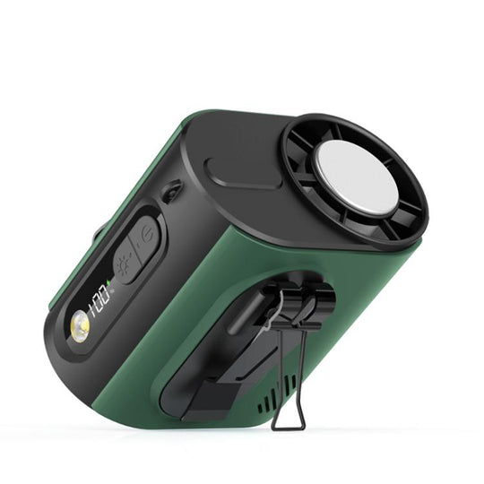 M376 Ice Compress Waist-Hung High Speed Mini Fan 3600mAh Battery(Green)