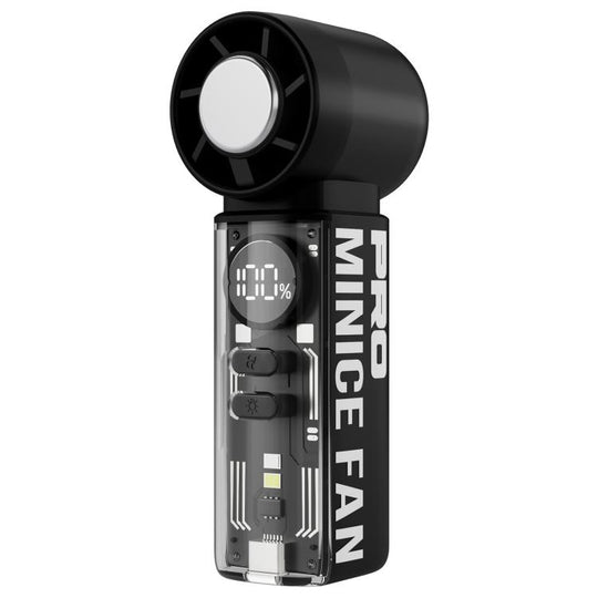K824 Concentrated Wind Turbine Handheld Mini High Speed Fan(Black)