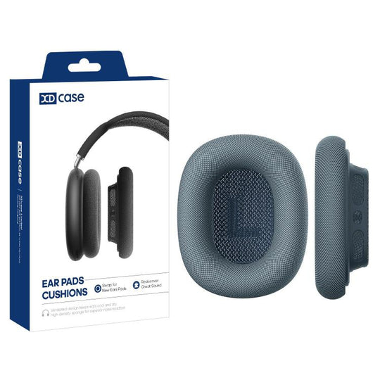 For AirPods Max XDcase 1 Pair Soft-Touch Magnetic Replacement Sponge Ear Pads(Blue)