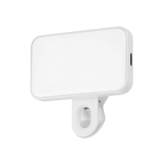 Portable Mini Fill Light with Clip 150mAh No Charging Cable(White)