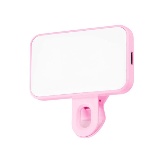 Portable Mini Fill Light with Clip 150mAh No Charging Cable(Pink)