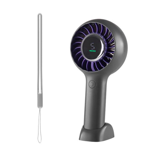H11 Handheld Portable Fan with Digital Display(Dark Grey)