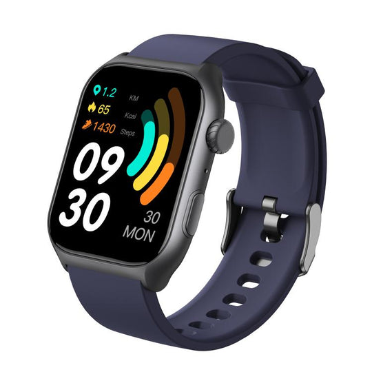 GS7 Pro 2 inch Ultra-Large HD Screen BT Calling Smart Watch, Support Health Monitoring(Black+Blue)