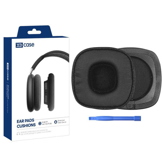 For Marshall Major III / Major IV / Major V XDcase 1 Pair Headset Replacement Ear Pads with Prying Tool(Protein Leather–Black)