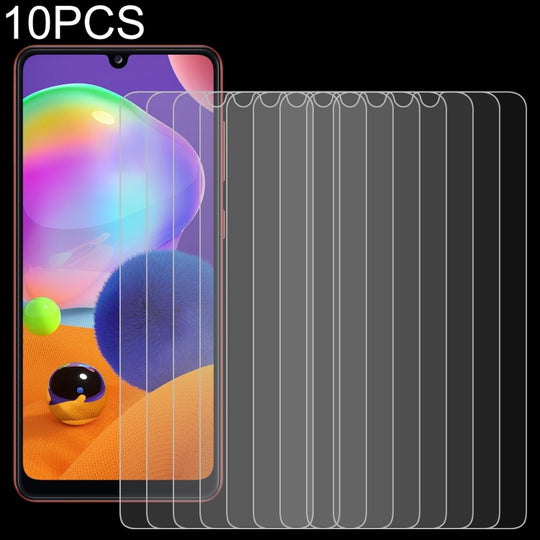 For Samsung Galaxy A31 10 PCS 0.26mm 9H 2.5D Tempered Glass Film