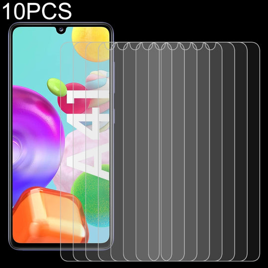 For Samsung Galaxy A41 10 PCS 0.26mm 9H 2.5D Tempered Glass Film