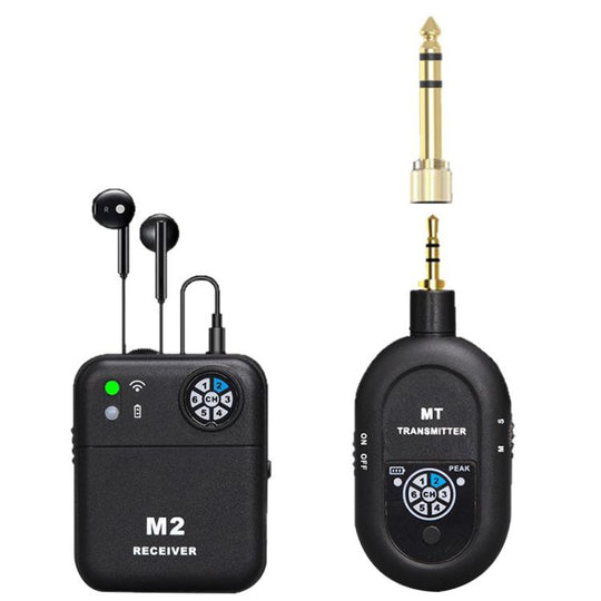 MT-M2 Portable Wireless In-Ear Monitoring System for Stage 3.5mm / 6.5mm TX & 1 RX(Black)