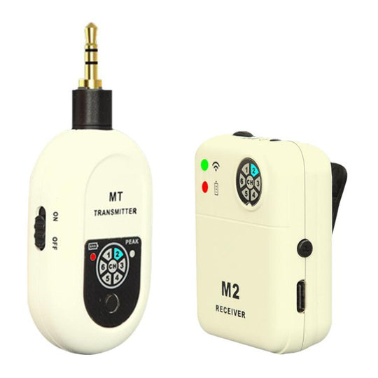 MT-M2 Portable Wireless In-Ear Monitoring System for Stage 3.5mm / 6.5mm TX & 1 RX(White)