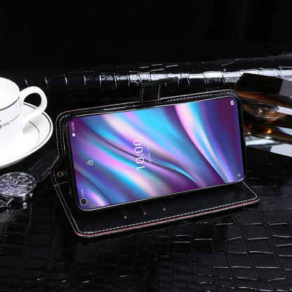 For Wiko View5 / View5 Plus idewei Crocodile Texture Horizontal Flip Leather Case with Holder & Card Slots & Wallet(Dark Blue) - More Brand by idewei | Online Shopping UK | buy2fix