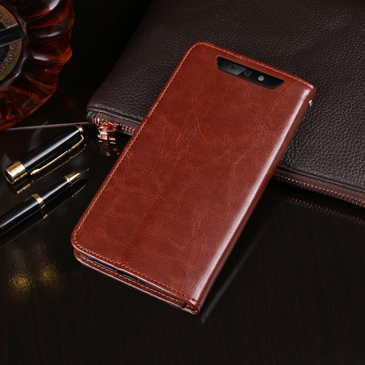 For Blackview BV5500 idewei Crazy Horse Texture Horizontal Flip Leather Case with Holder & Card Slots & Wallet(Brown) - More Brand by idewei | Online Shopping UK | buy2fix