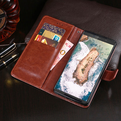 For Blackview BV5500 idewei Crazy Horse Texture Horizontal Flip Leather Case with Holder & Card Slots & Wallet(Brown) - More Brand by idewei | Online Shopping UK | buy2fix