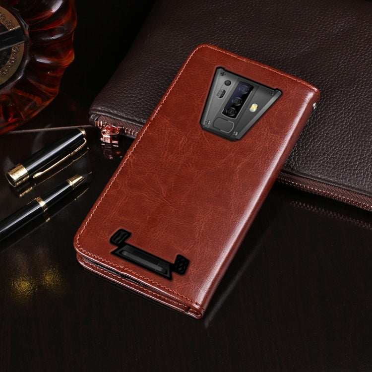 For Blackview BV6900 idewei Crazy Horse Texture Horizontal Flip Leather Case with Holder & Card Slots & Wallet(Rose Red) - More Brand by idewei | Online Shopping UK | buy2fix