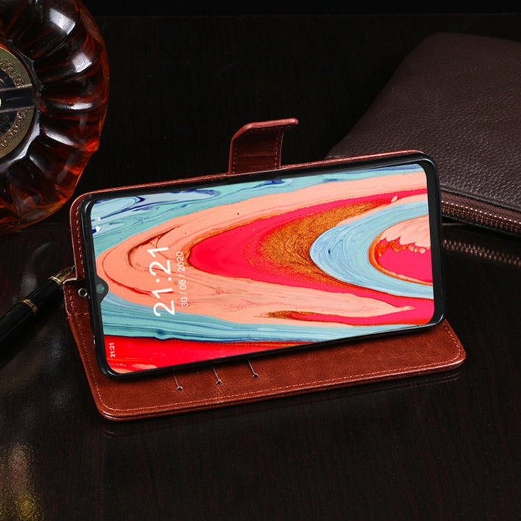 For Cubot Note 20 idewei Crazy Horse Texture Horizontal Flip Leather Case with Holder & Card Slots & Wallet(Rose Red) - More Brand by idewei | Online Shopping UK | buy2fix