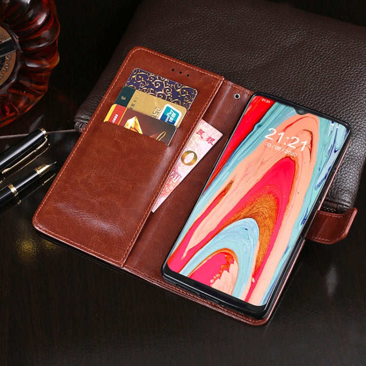 For Cubot Note 20 idewei Crazy Horse Texture Horizontal Flip Leather Case with Holder & Card Slots & Wallet(Rose Red) - More Brand by idewei | Online Shopping UK | buy2fix