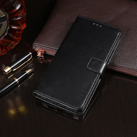 For DOOGEE N20 Pro idewei Crazy Horse Texture Horizontal Flip Leather Case with Holder & Card Slots & Wallet(Black) - More Brand by idewei | Online Shopping UK | buy2fix