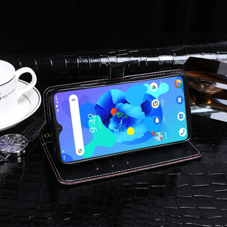 For UMIDIGI A7 idewei Crocodile Texture Horizontal Flip Leather Case with Holder & Card Slots & Wallet(Black) - More Brand by idewei | Online Shopping UK | buy2fix