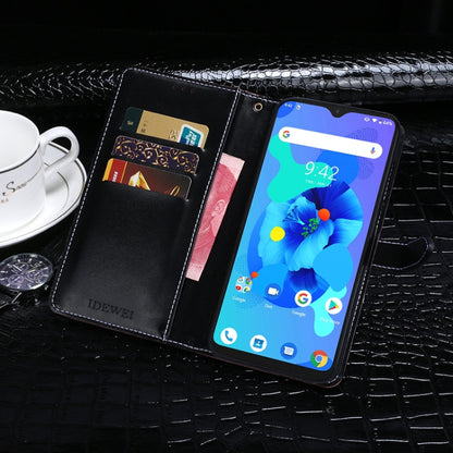 For UMIDIGI A7 idewei Crocodile Texture Horizontal Flip Leather Case with Holder & Card Slots & Wallet(Black) - More Brand by idewei | Online Shopping UK | buy2fix