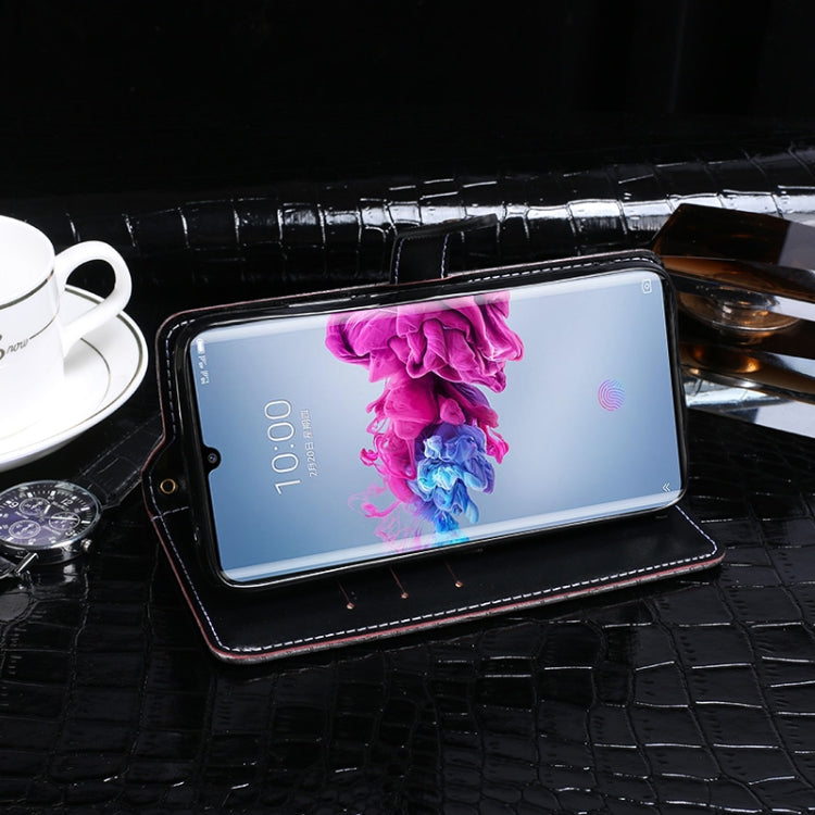 For ZTE Axon 11 5G idewei Crocodile Texture Horizontal Flip Leather Case with Holder & Card Slots & Wallet(Dark Blue) - ZTE Cases by idewei | Online Shopping UK | buy2fix