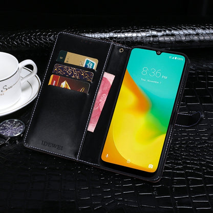 For ZTE Blade A7 Prime idewei Crocodile Texture Horizontal Flip Leather Case with Holder & Card Slots & Wallet(Black) - ZTE Cases by idewei | Online Shopping UK | buy2fix