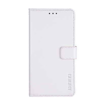 For Motorola Moto One Fusion Plus idewei Crazy Horse Texture Horizontal Flip Leather Case with Holder & Card Slots & Wallet(White) - Motorola Cases by idewei | Online Shopping UK | buy2fix