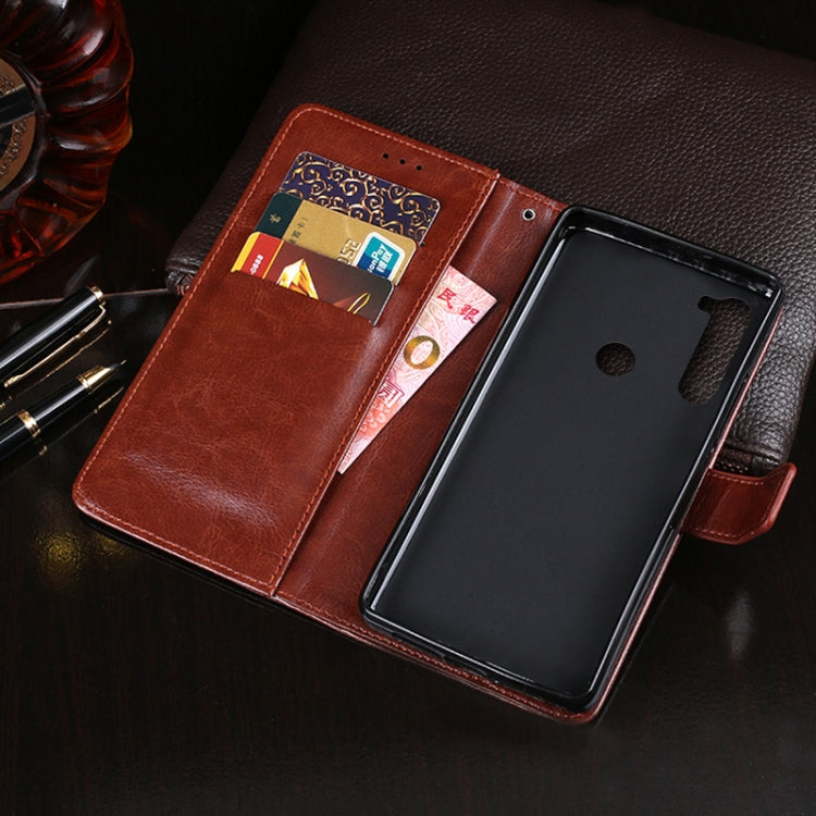 For Motorola Moto One Fusion Plus idewei Crazy Horse Texture Horizontal Flip Leather Case with Holder & Card Slots & Wallet(White) - Motorola Cases by idewei | Online Shopping UK | buy2fix