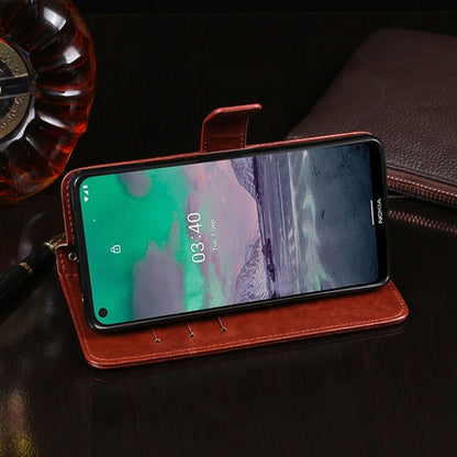 For Nokia 3.4 idewei Crazy Horse Texture Horizontal Flip Leather Case with Holder & Card Slots & Wallet(Black) - Nokia Cases by idewei | Online Shopping UK | buy2fix