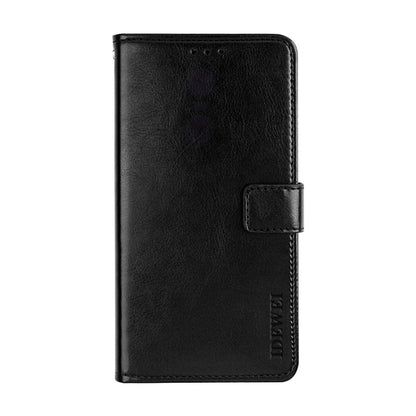 For Nokia C3 idewei Crazy Horse Texture Horizontal Flip Leather Case with Holder & Card Slots & Wallet(Black) - Nokia Cases by idewei | Online Shopping UK | buy2fix