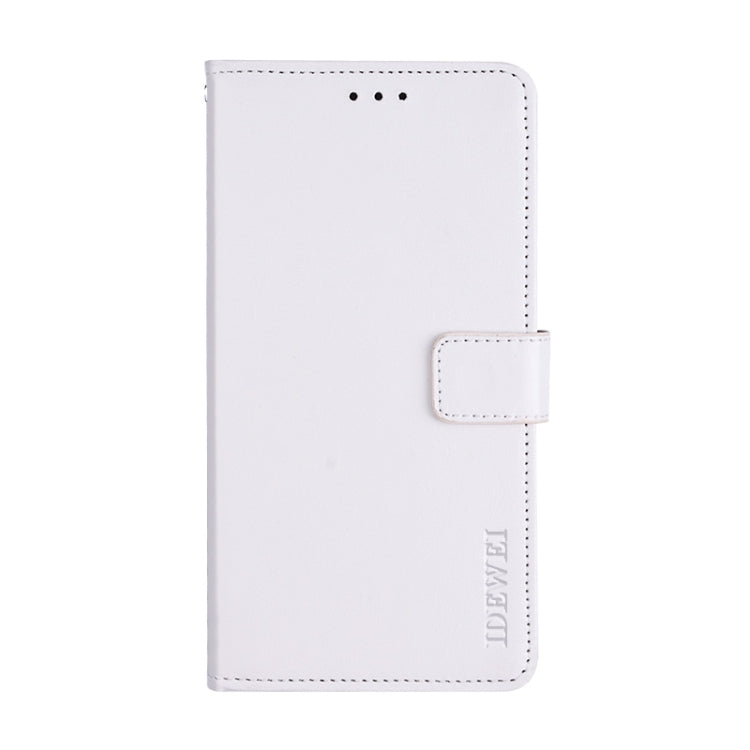 For TCL 10 Pro idewei Crazy Horse Texture Horizontal Flip Leather Case with Holder & Card Slots & Wallet(White) - TCL by idewei | Online Shopping UK | buy2fix