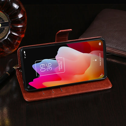 For TCL 10L idewei Crazy Horse Texture Horizontal Flip Leather Case with Holder & Card Slots & Wallet(White) - TCL by idewei | Online Shopping UK | buy2fix