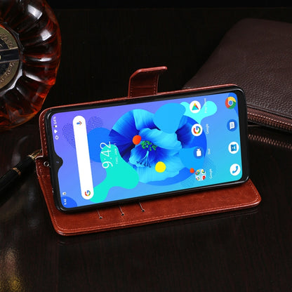 For Umidigi A7 idewei Crazy Horse Texture Horizontal Flip Leather Case with Holder & Card Slots & Wallet(Black) - More Brand by idewei | Online Shopping UK | buy2fix