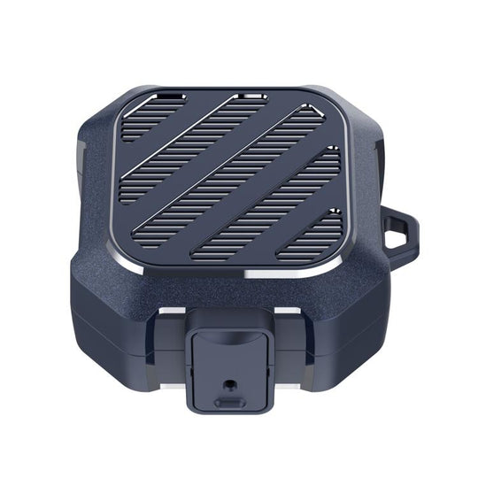 For Galaxy Buds 4 / 4 Pro Luggage Carbon Fiber Shockproof Earphone Protective Case with Hook(Deep Blue)