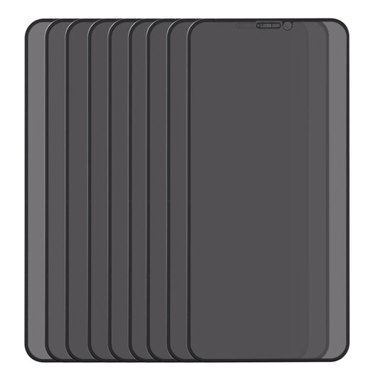 For iPhone X / XS 25pcs Anti-peeping Plasma Oil Coated High Aluminum Wear-resistant Tempered Glass Film by buy2fix