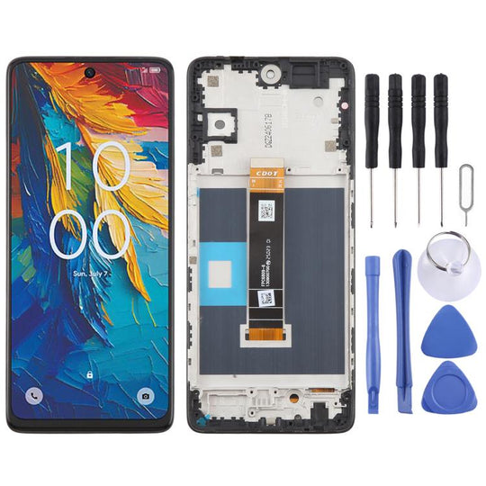 For TCL 50 XL NxtPaper Matte Version Original LCD Screen Digitizer Full Assembly with Frame