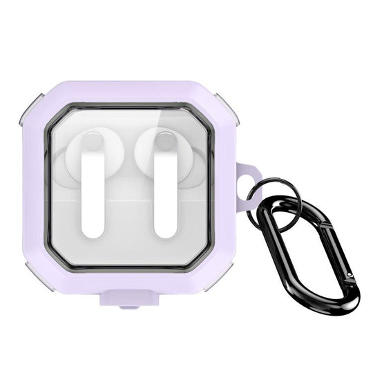 For Galaxy Buds4 / Buds4 Pro DUX DUCIS SECD Series Frosted Clear TPU Wireless Earphones Case(Purple)